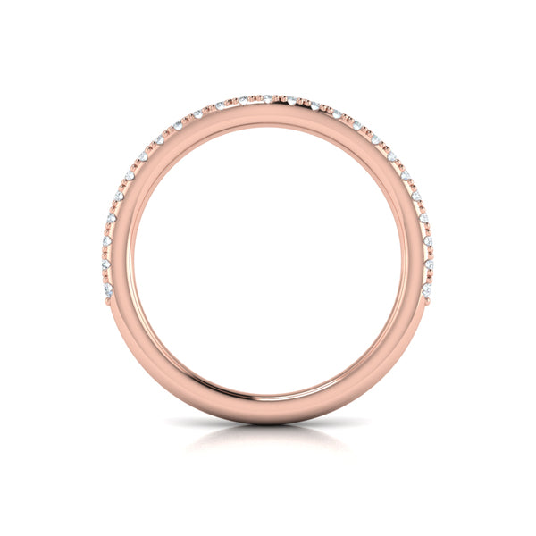Matching Bands Wedding Band in 14K Rose Gold by Vlora Bridal