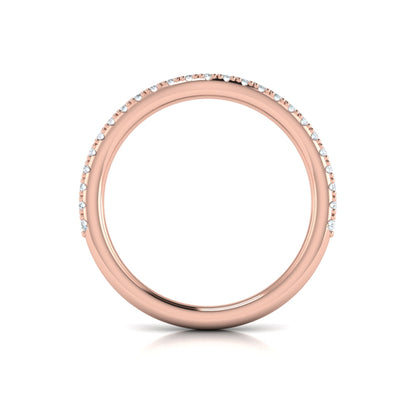 Matching Bands Wedding Band in 14K Rose Gold by Vlora Bridal