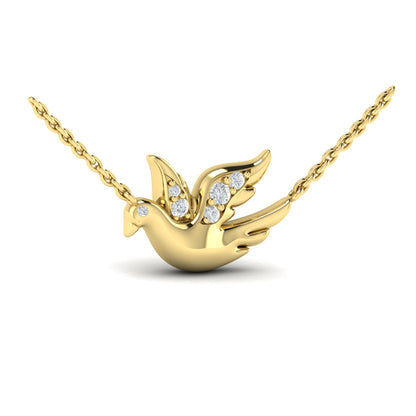 Diamond Dove Pendant
