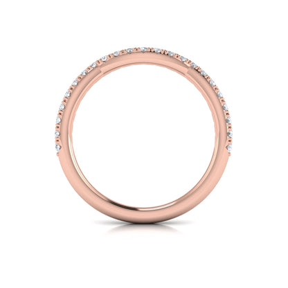Matching Bands Wedding Band in 14K Rose Gold by Vlora Bridal