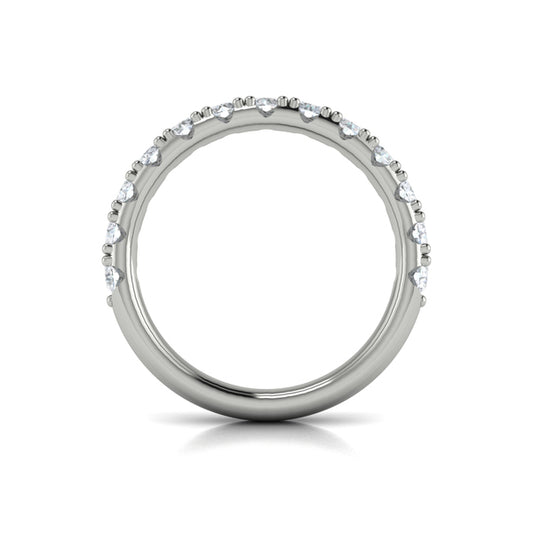 Round Diamond Shared-Prong Band