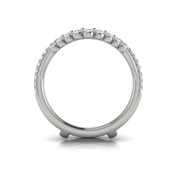 Enhancer Wedding Band in Platinum by Vlora Bridal