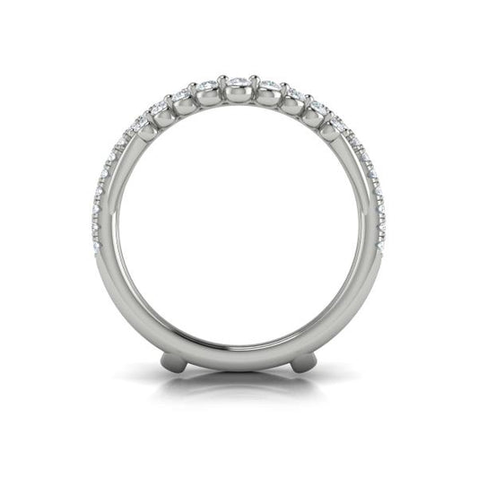 Enhancer Wedding Band in Platinum by Vlora Bridal