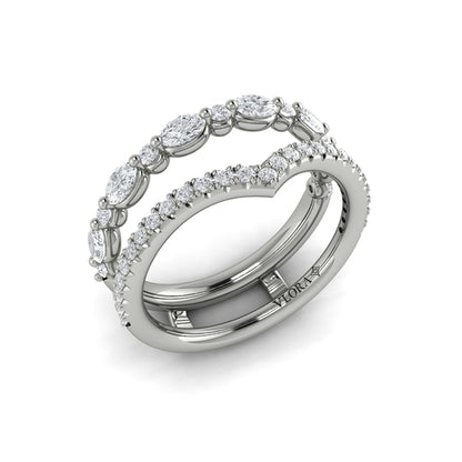 Enhancer Wedding Band in Platinum by Vlora Bridal