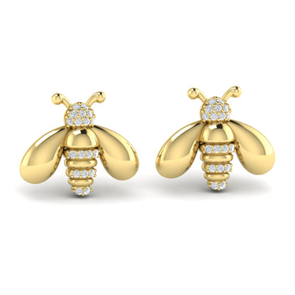 Bee Diamond Pavé Earrings