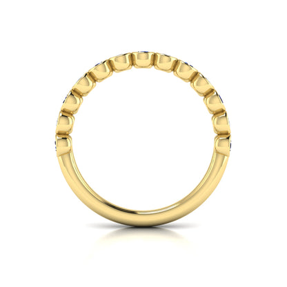 Sapphire Bezel-Set Stackable Band