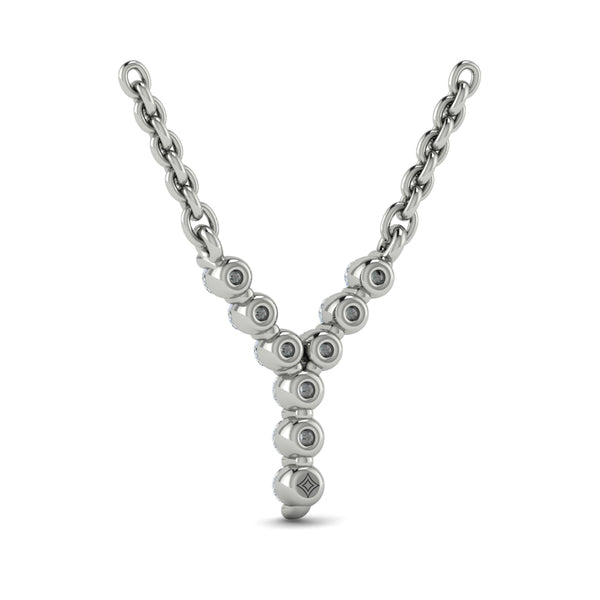 Diamond Alphabet Pendant Necklace, Y