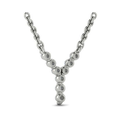 Diamond Alphabet Pendant Necklace, Y