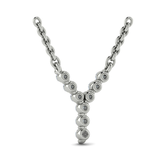 Diamond Alphabet Pendant Necklace, Y