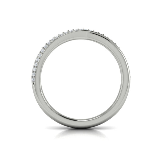 Slim Crossed Stackable Band