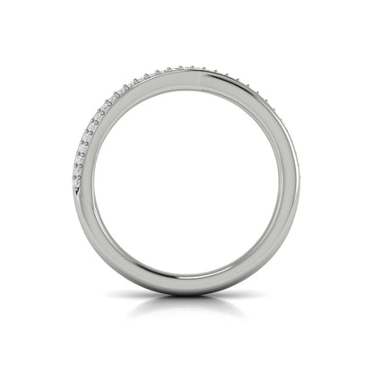 Slim Crossed Stackable Band