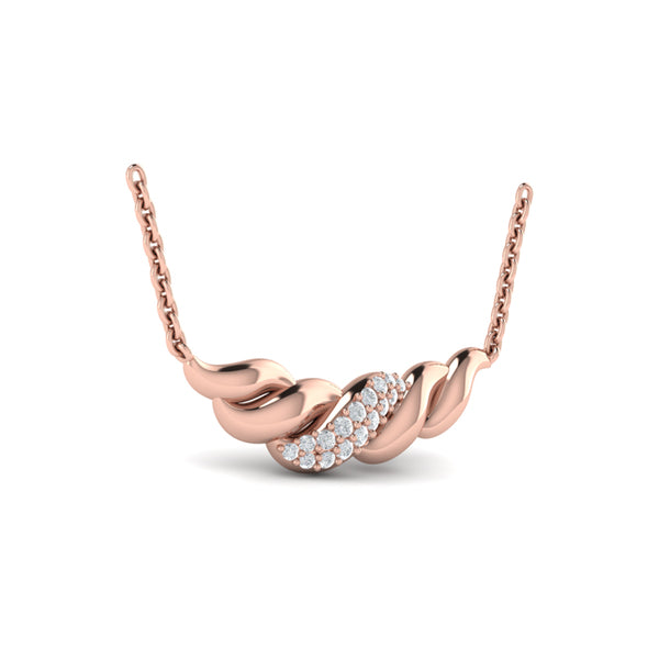 Twist Crescent Necklace