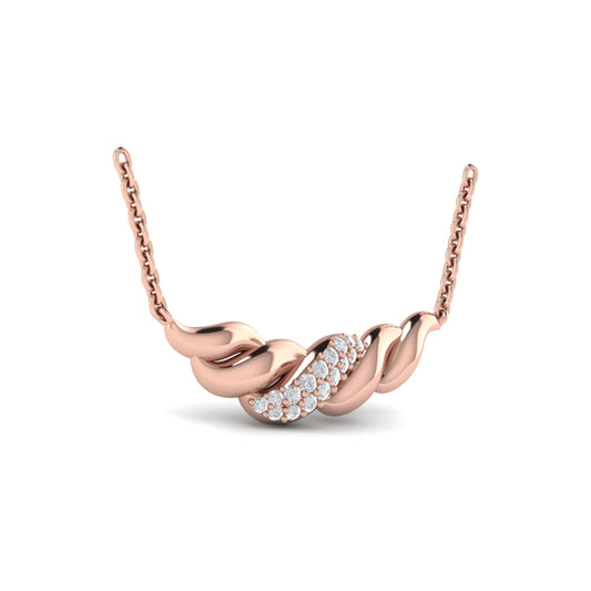 Twist Crescent Necklace