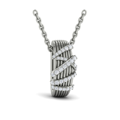 Diamond Ribbon Pendant