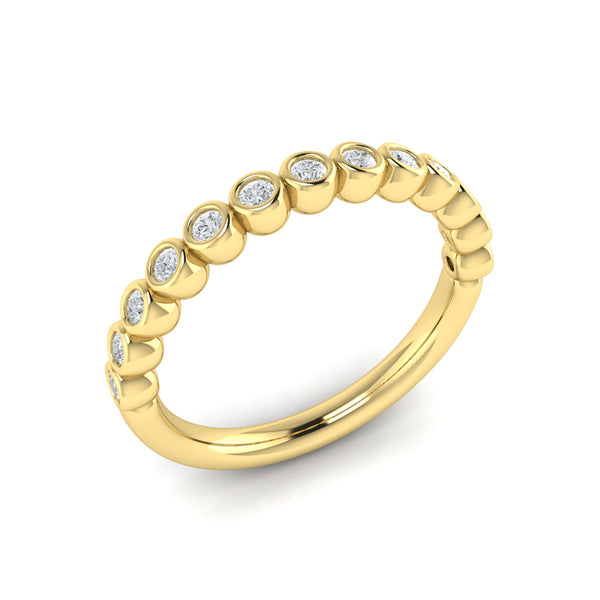 Bezel-Set Stackable Band