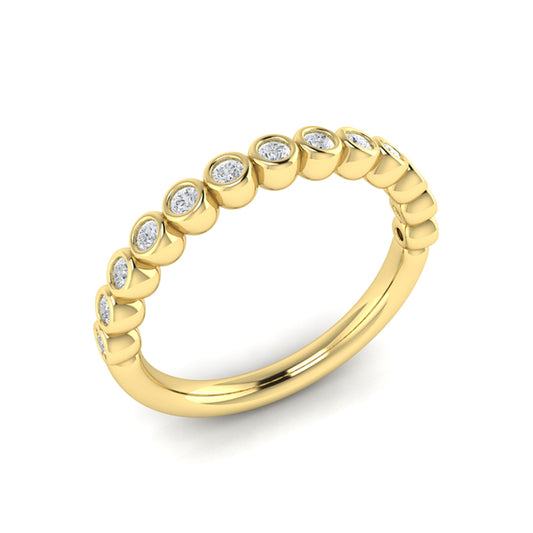 Bezel-Set Stackable Band