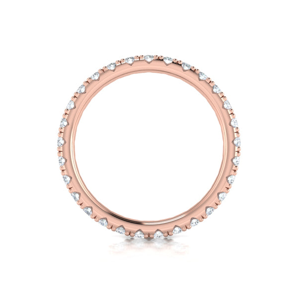 Eternity Bands Wedding Band in 14K Rose Gold by Vlora Bridal