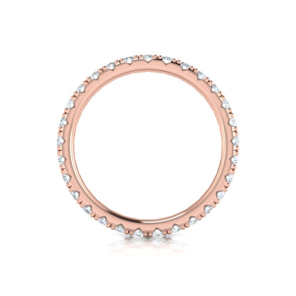 Eternity Bands Wedding Band in 14K Rose Gold by Vlora Bridal