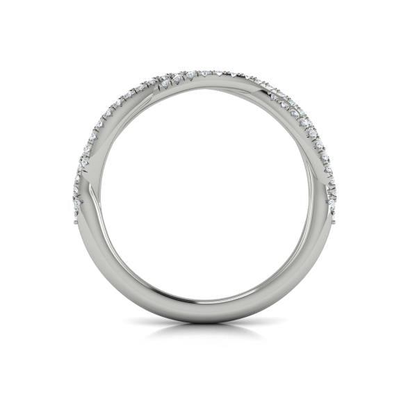 Matching Band for Entwined Pear Halo Engagement Ring