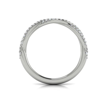 Matching Band for Entwined Pear Halo Engagement Ring