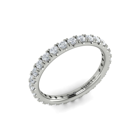 Eternity Bands Wedding Band in Platinum by Vlora Bridal