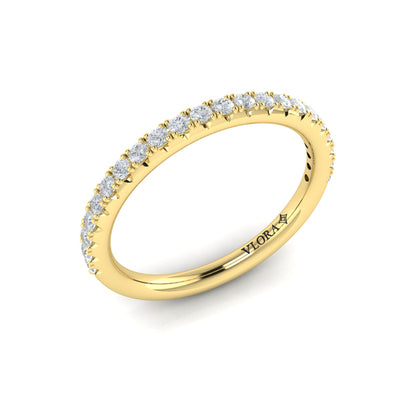 Matching Bands Wedding Band in 14K Yellow Gold by Vlora Bridal