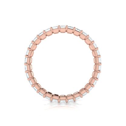 Bold Emerald Cut Eternity Ring