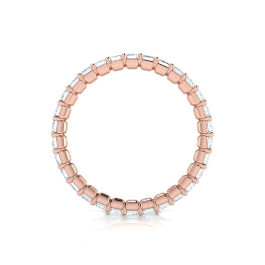 Bold Emerald Cut Eternity Ring