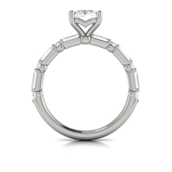 Daring Deco Emerald Cut Engagement Ring