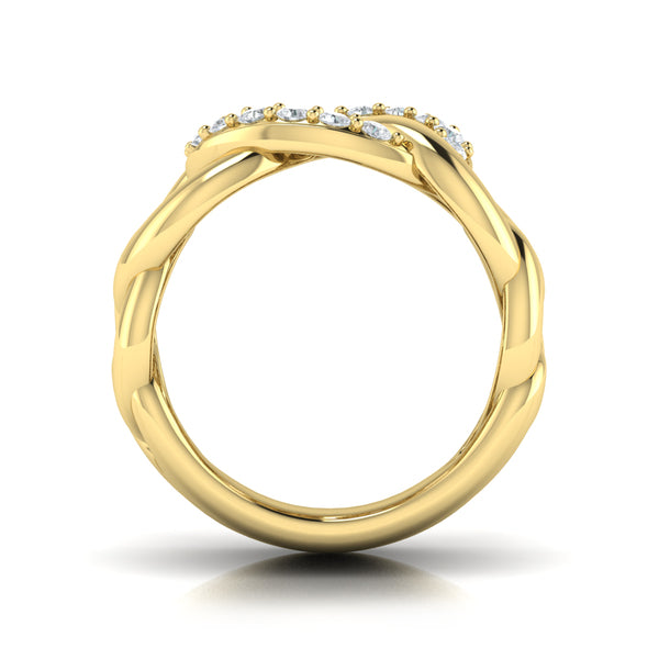 Diamond Interlaced Ring