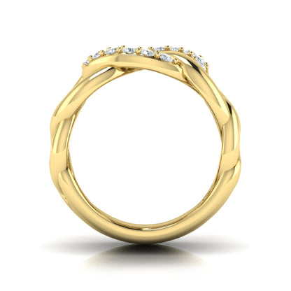 Diamond Interlaced Ring