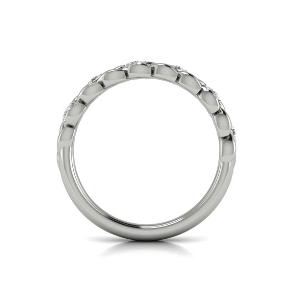Stackable Bands Wedding Band in Platinum by Vlora Bridal