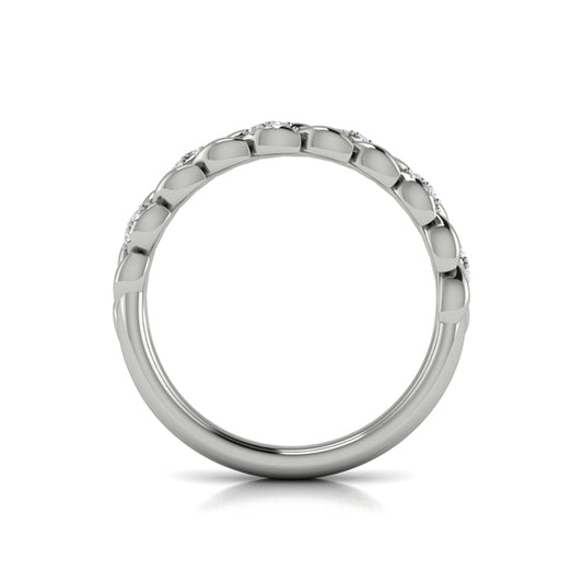 Stackable Bands Wedding Band in Platinum by Vlora Bridal