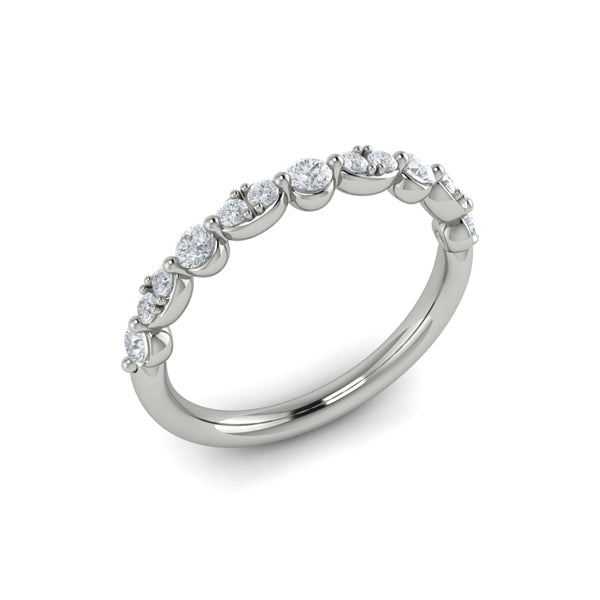 Stackable Bands Wedding Band in Platinum by Vlora Bridal