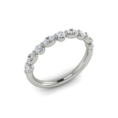 Stackable Bands Wedding Band in Platinum by Vlora Bridal
