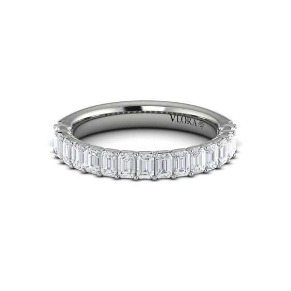 Bold Emerald Cut Stackable Band