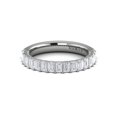 Bold Emerald Cut Stackable Band