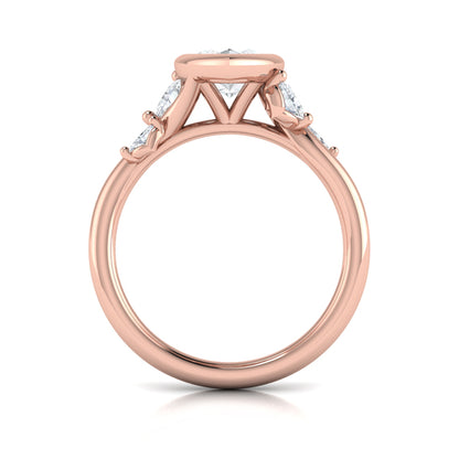 Marquise Bezel Diamond Accent Ring