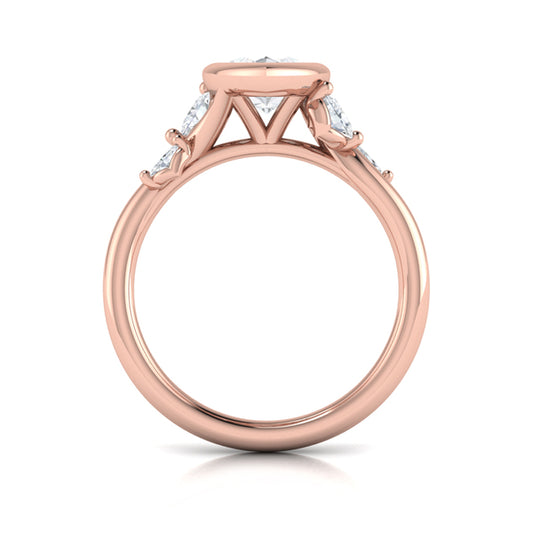 Marquise Bezel Diamond Accent Ring