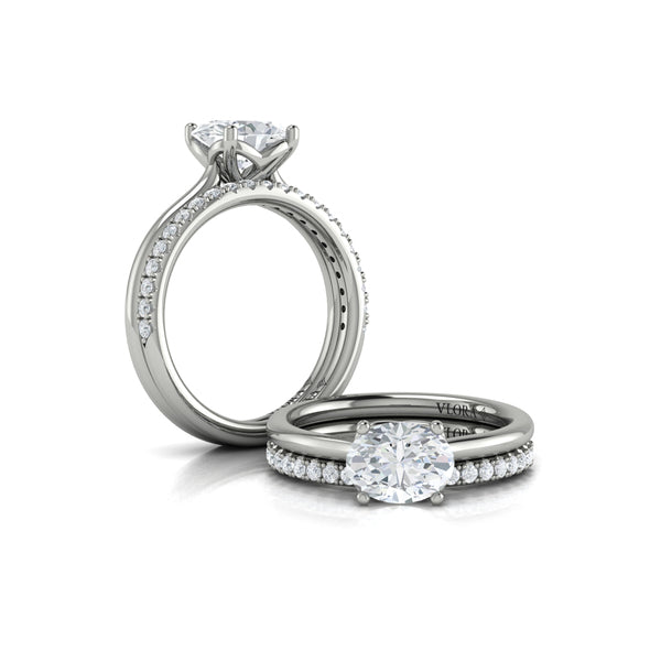 Matching Band for Horizon Oval Solitaire Engagement Ring