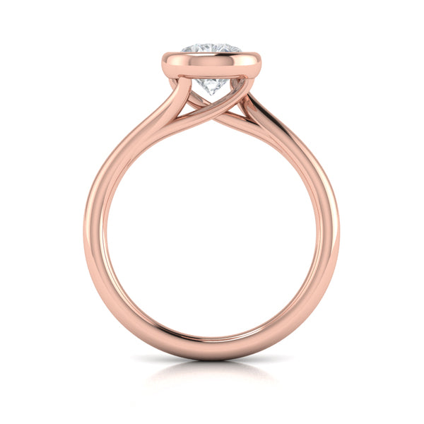 Teardrop Bezel Engagement Ring