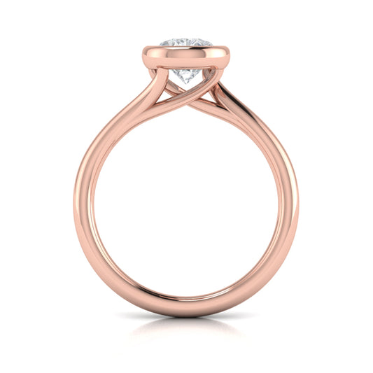 Teardrop Bezel Engagement Ring