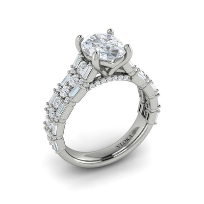 Opulent Oval Engagement Ring