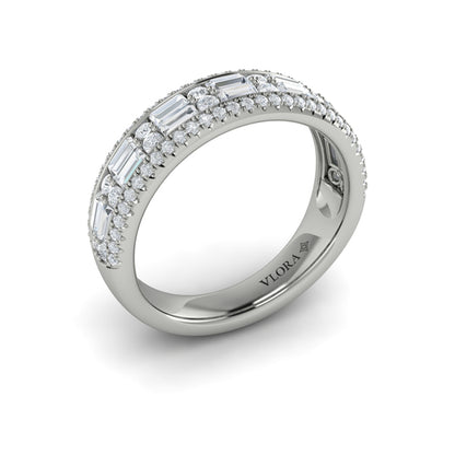 Multi Diamond Baguette and Round Diamond Ring