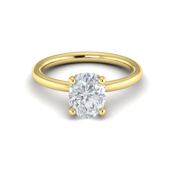 Promise Solitaire Oval Engagement Ring