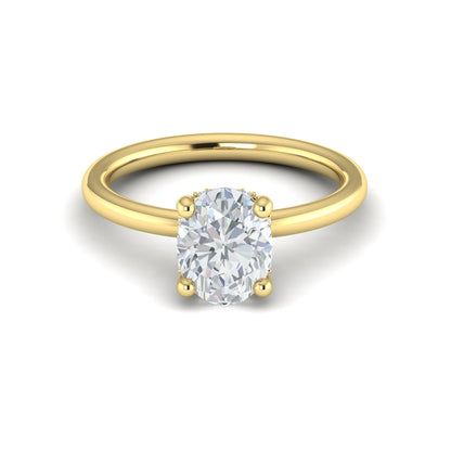 Promise Solitaire Oval Engagement Ring