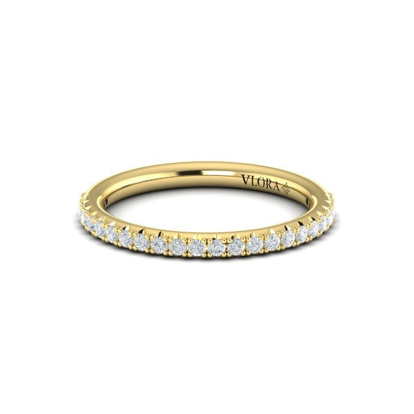 Matching Bands Wedding Band in 14K Yellow Gold by Vlora Bridal