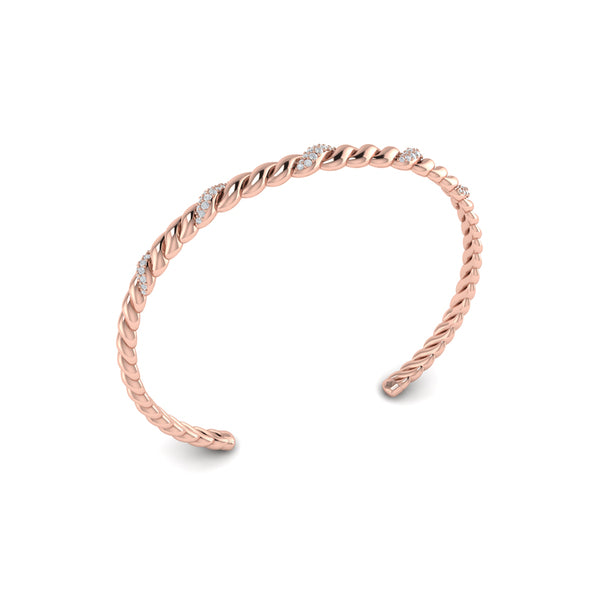 Slim Twist Cuff Bracelet