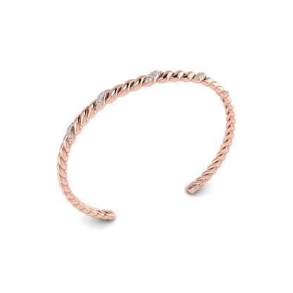 Slim Twist Cuff Bracelet