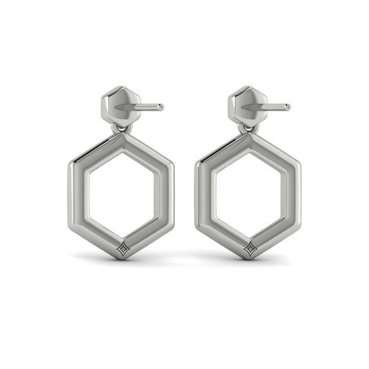 Diamond Earrings from SERAFINA Collection in Platinum